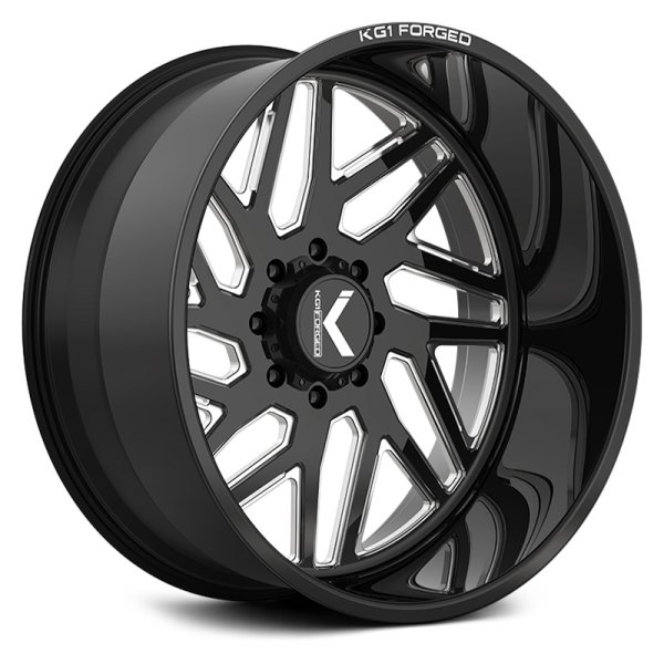 KG1 FORGED® KF009 YAZ-N Wheels - Gloss Black with Milled
