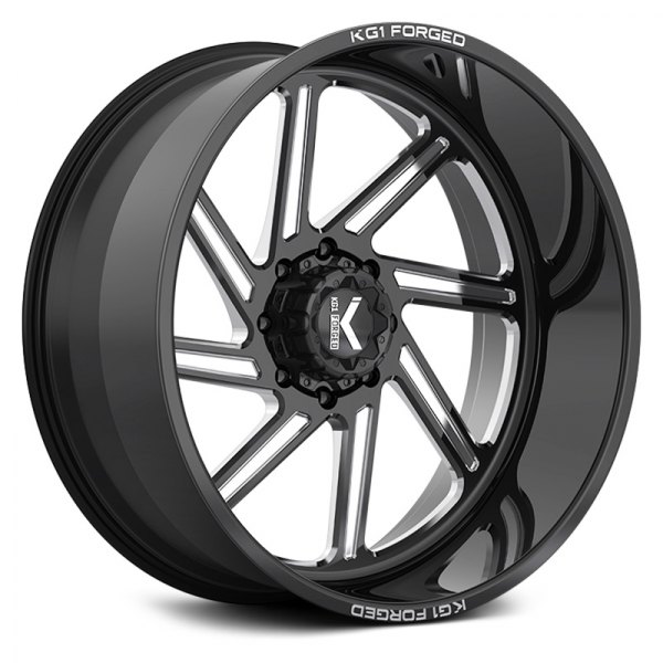 KG1 FORGED® - KF011 SPOOL Gloss Black with Milled Accents