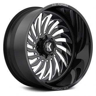 KG1 FORGED® - KF017 HURRICANE Gloss Black with Milled Accents