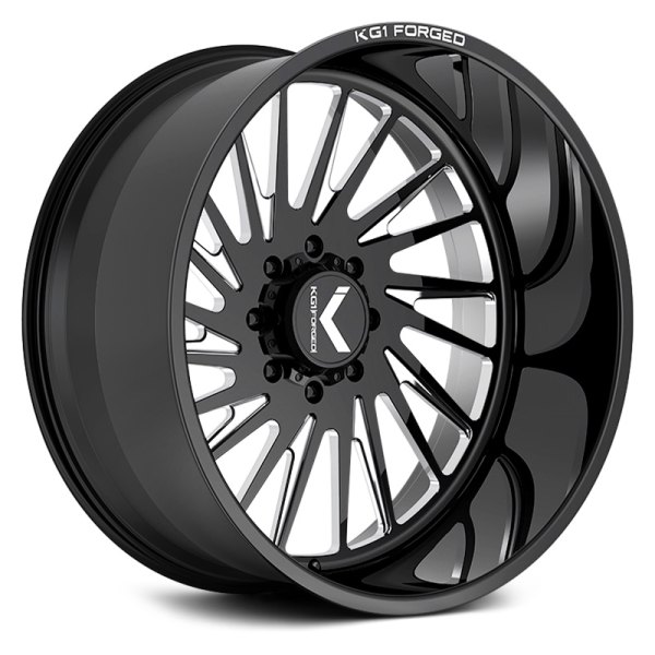KG1 FORGED® - KF038 JAVELIN Gloss Black with Milled Accents
