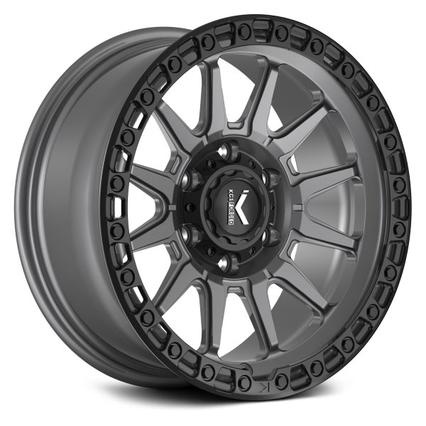 KG1 FORGED® - KO105 ADRENALINE Textured Matte Anthracite with Black Ring