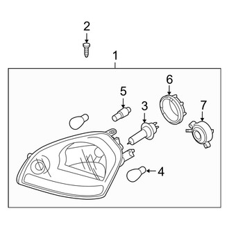 Kia OE - Front Lamps - Headlamp Components