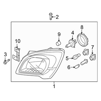 Kia OE - Front Lamps - Headlamp Components