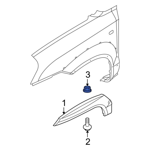 Wheel Arch Flare Nut