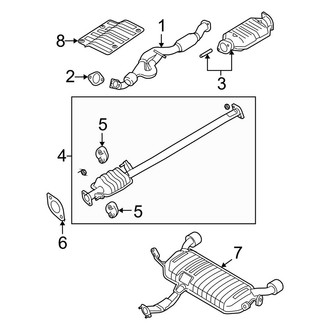 Kia OE - Exhaust System - Exhaust Components (2.7L)