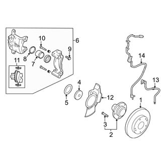 Kia OE - Front Suspension - Brake Components