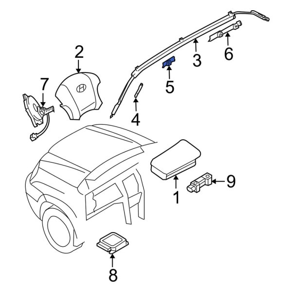 Curtain Air Bag Bracket