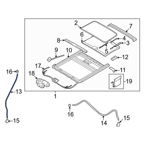 Sunroof Drain Hose