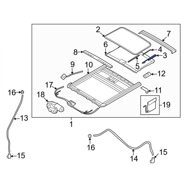 Sunroof Guide Jaw