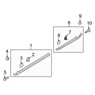 Kia OE - Rocker Panel Molding Grommet