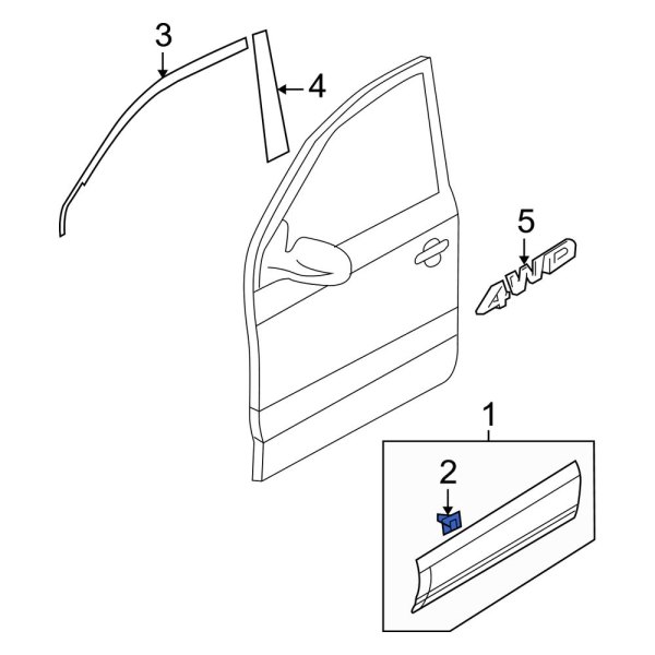 Door Molding Clip