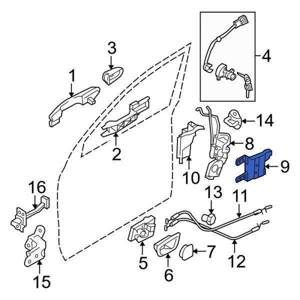 Door Latch Bracket