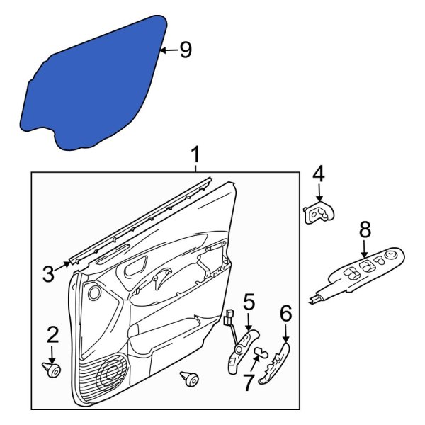 Door Water Deflector