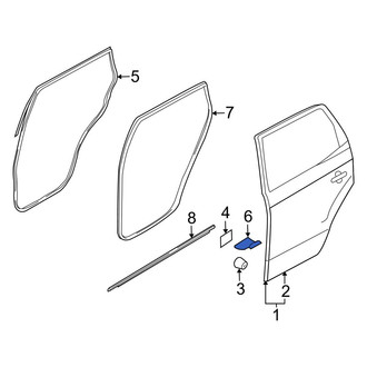 Kia OE - Rear Door Seal Clip