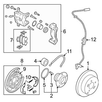 Kia OE - Rear Suspension - Brake Components (AWD)