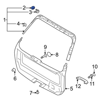 Kia OE - Front Inner Door Interior Trim Panel Retainer