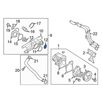 Kia OE - Engine Coolant Thermostat Housing Gasket