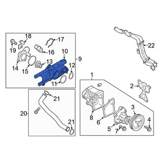 Kia OE - Upper Engine Coolant Thermostat Housing
