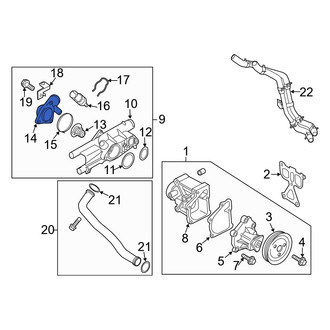 Kia OE - Lower Engine Coolant Thermostat Housing