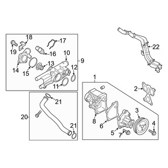 Kia OE - Lower Engine Coolant Thermostat Housing