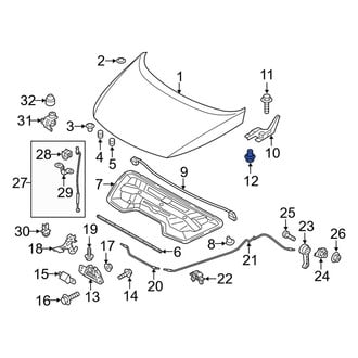 Kia OE - Outer Hood Hinge Bolt