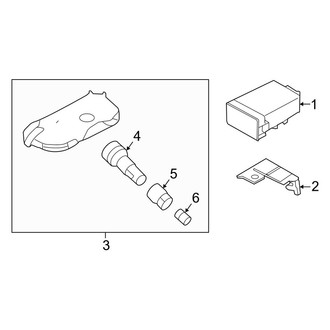 Kia OE - Electrical - Tire Pressure Monitor Components (EX / LX / SX)