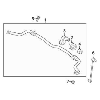 Kia OE - Front Suspension - Stabilizer Bar & Components (EX / LX / SX)