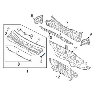 Kia Sportage Cowl Panels & Parts | Vent Grills — CARiD.com