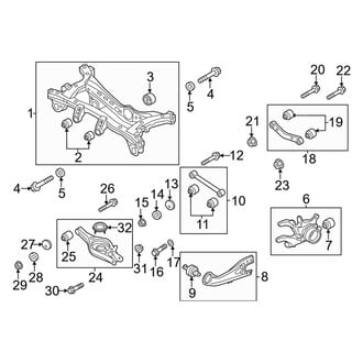 Kia OE - Rear Suspension - Suspension Components (AWD)