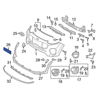 Kia OE - Front License Plate Bracket