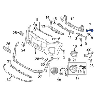 Kia OE - Left Outer Bumper Cover Bracket