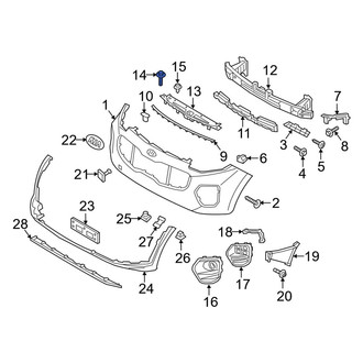 Kia OE - Radiator Support Access Cover Bolt