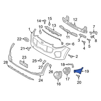 Kia OE - Front Left Radiator Support Air Duct