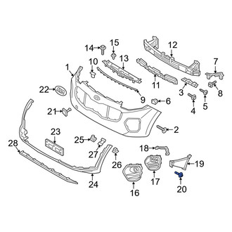 Kia OE - Brake Air Duct Rivet
