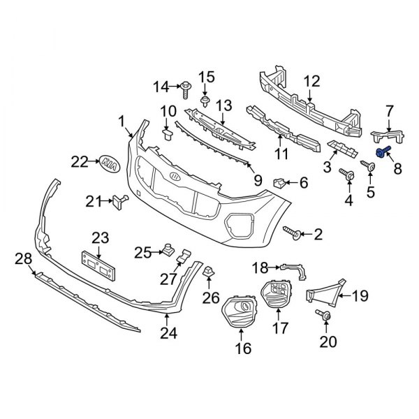 Bumper Cover Screw