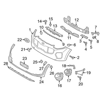 Kia OE - Front Bumper & Grille - Bumper & Components (AWD)
