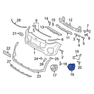 Kia OE - Front Left Fog Light Trim