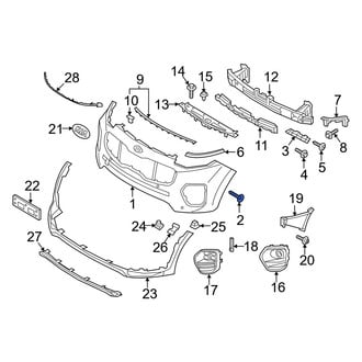 Kia OE - Rear Upper Bumper Cover Screw