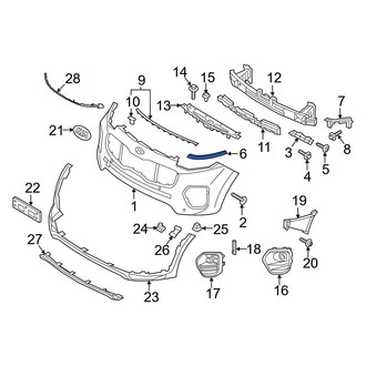 Kia OE - Front Center Left Bumper Cover Bracket