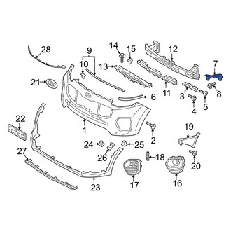 Kia OE - Left Outer Bumper Cover Bracket