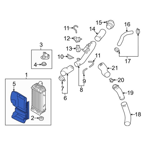 Radiator Support Air Duct