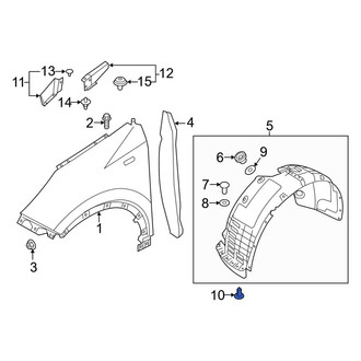 Kia OE - Upper Fender Liner Retainer