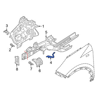Kia OE - Left Inner Fender Apron Bracket