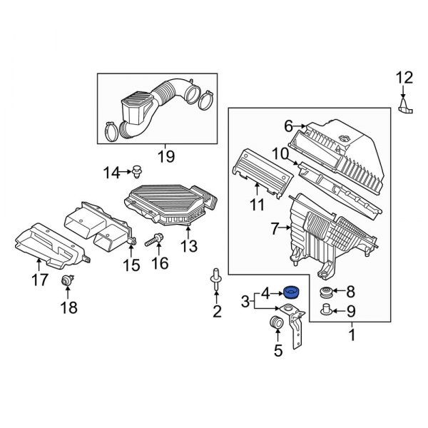 Air Filter Housing Grommet