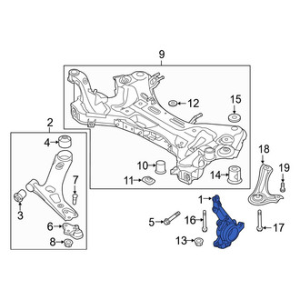 Kia OE - Front Left Steering Knuckle