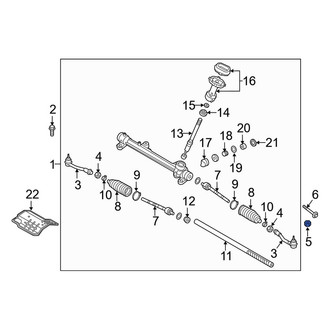 Kia OE - Steering Tie Rod Nut