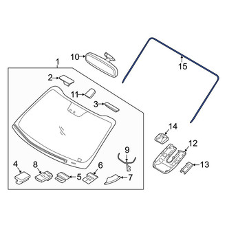 Kia OE - Front Windshield Molding