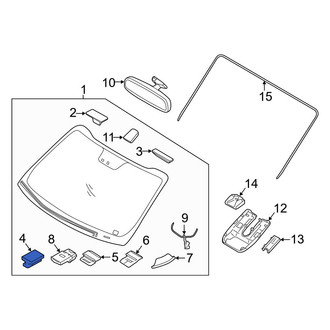 Kia OE - Front Rain Sensor Cover