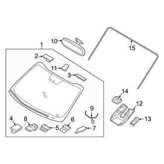Kia OE - Windshield - Reveal Moldings