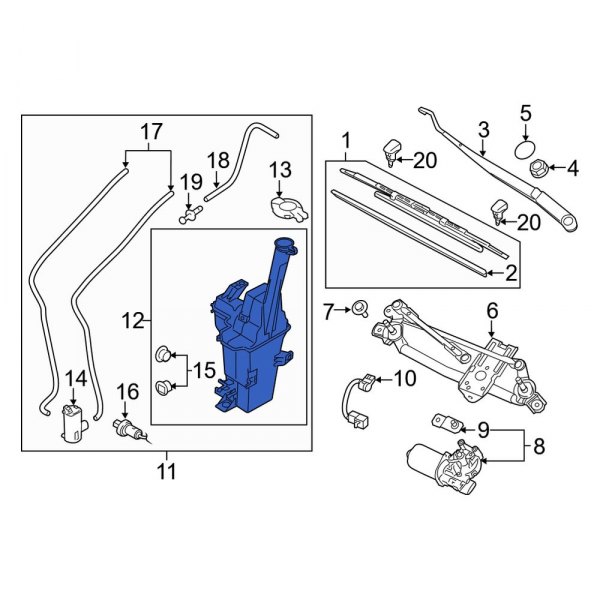 Washer Fluid Reservoir